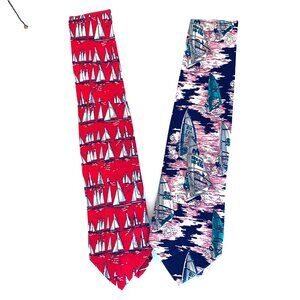 Elevate Your Style: Robert Talbott  2 Nautical  Silk Hand Sewn Ties